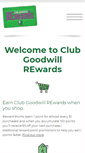 Mobile Screenshot of clubgoodwillrewards.com